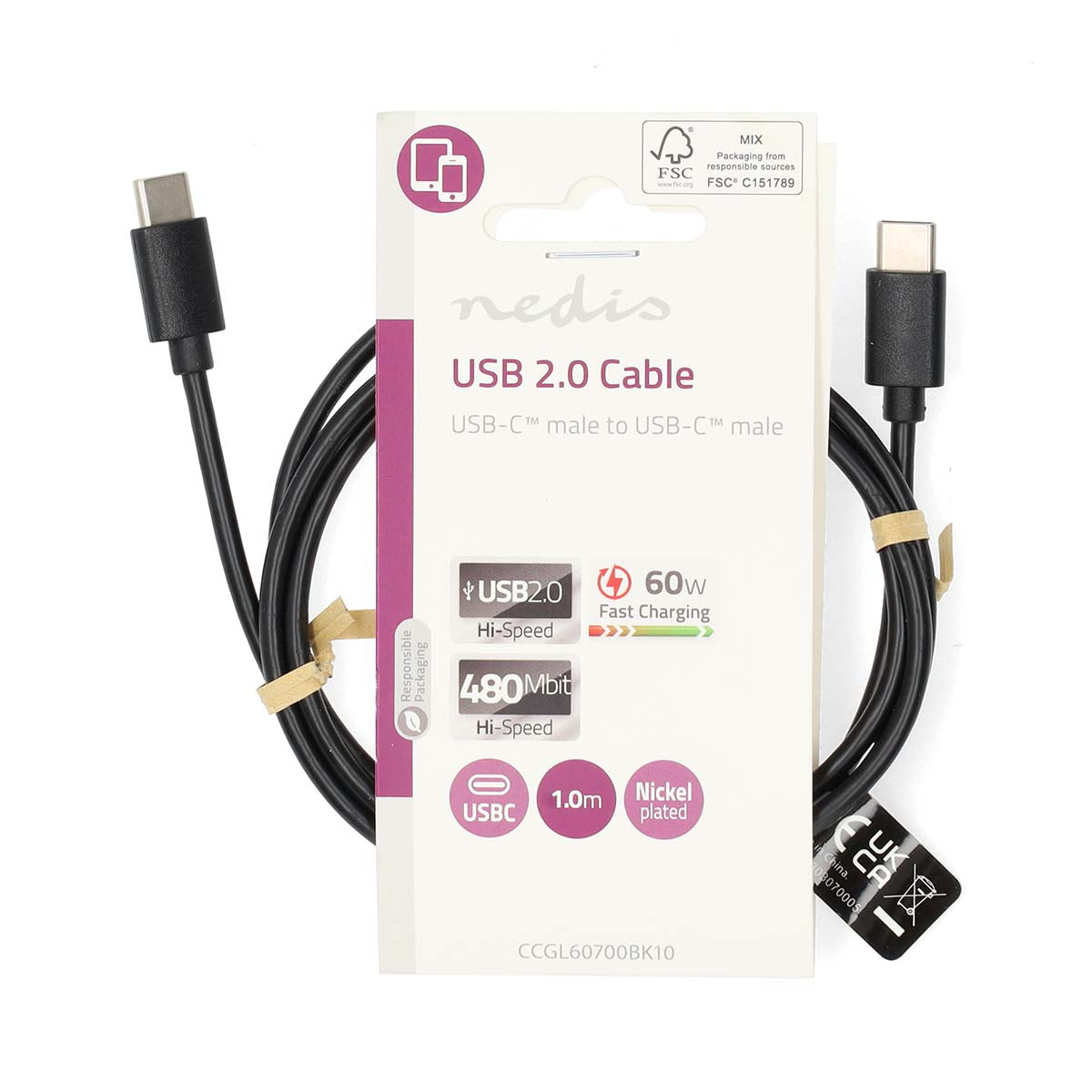 USB-C to USB-C Cable (2 meters)